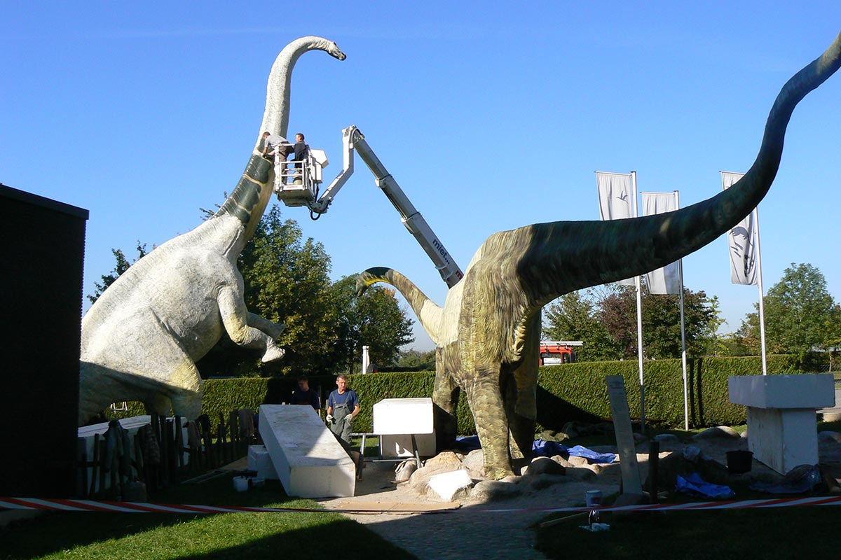 Ausflug mit Kindern in den Dinopark im Urweltmuseum